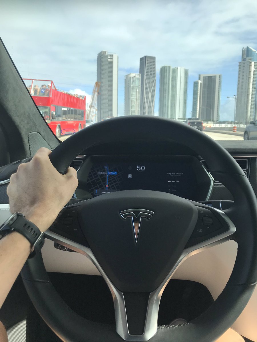 Throwback to my first time ever autopilot drive. You can see that tension on my face 😬 
But at the end everything went well and we drove 25km of the narrow road on totally self-driving car.
Awesome experience that gave me understanding that the future is now!
#tesla #autopilot