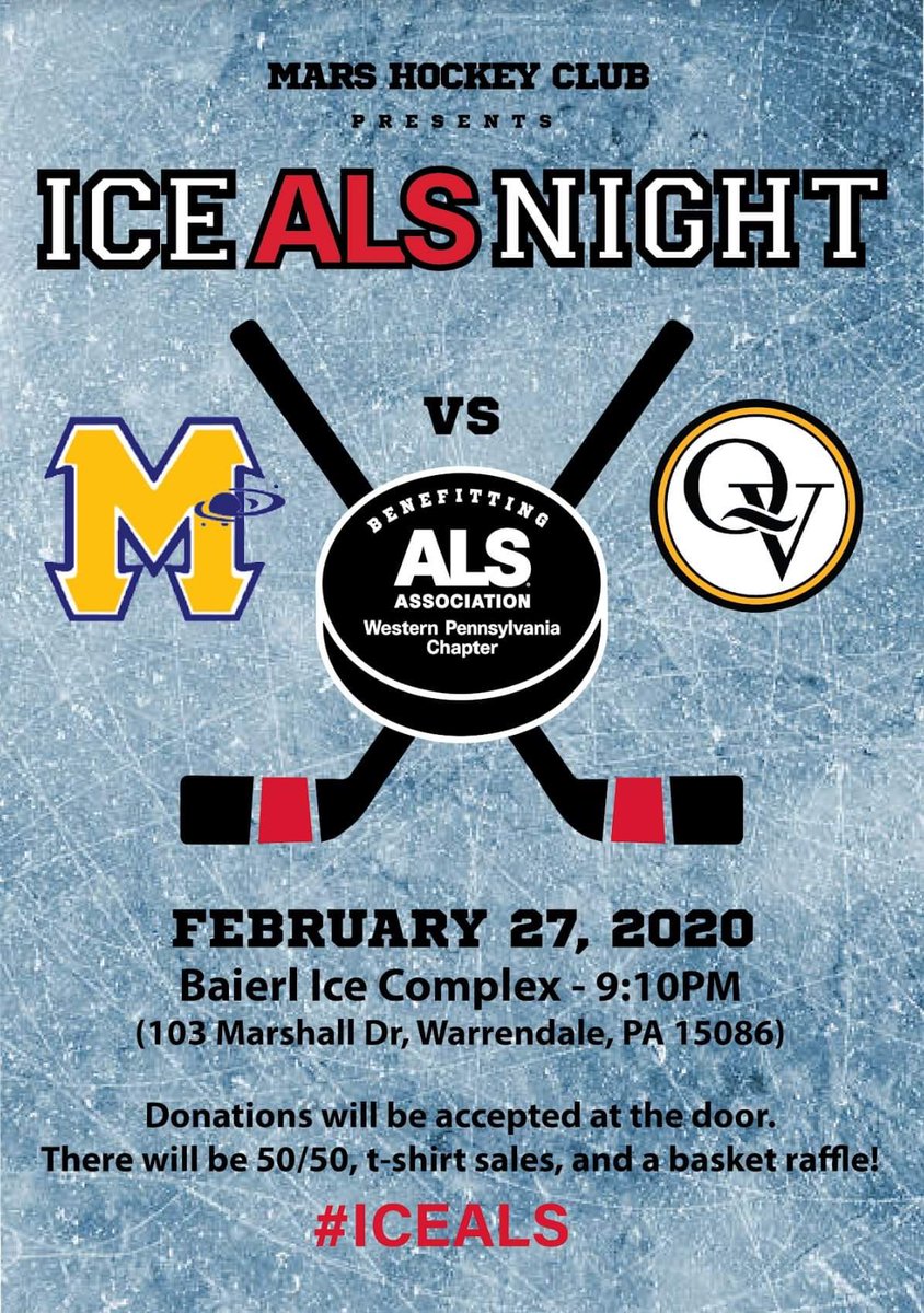 _Mars_Hockey's tweet photo. For all the marbles...

Puck drop: 9:10 @ Baierl Ice Complex.
Bring the noise. #IceALS https://t.co/kYUvQnGhAG