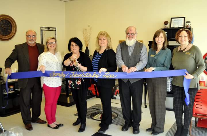 A Ribbon Cutting was held at Family Haircuts by Lisa.
256 Main Street
Fort Fairfield, ME  04742

She is open Mon-Fri, 5:30 a.m. - 5:00 p.m.
Walk-ins only