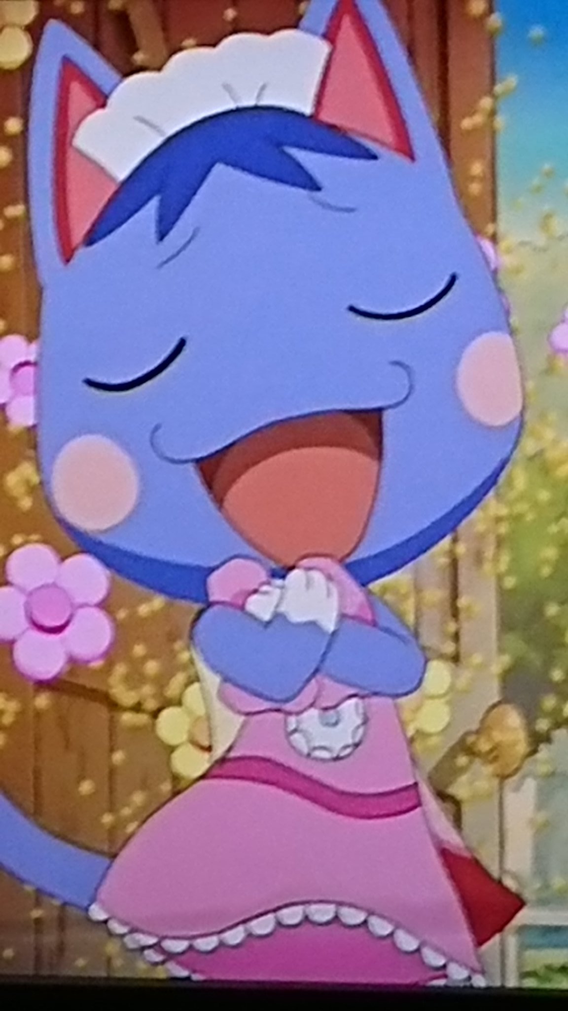 ブーケちゃん 🐈【あつ森】ブーケの擬人化描いた2verあり🐈｜🍰