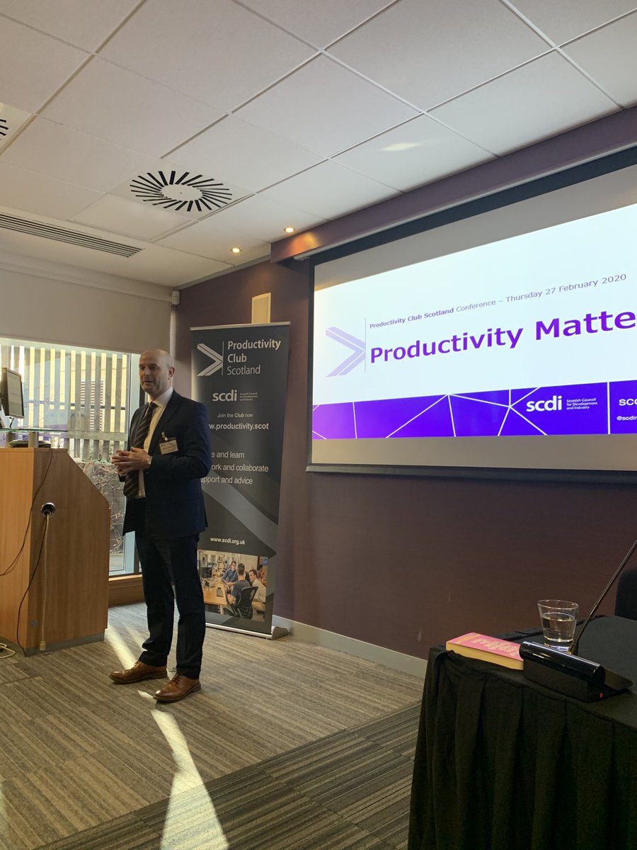 SCDI Deputy CEO kicking off our Productivity Club Scotland conference in Edinburgh in front of a packed house!