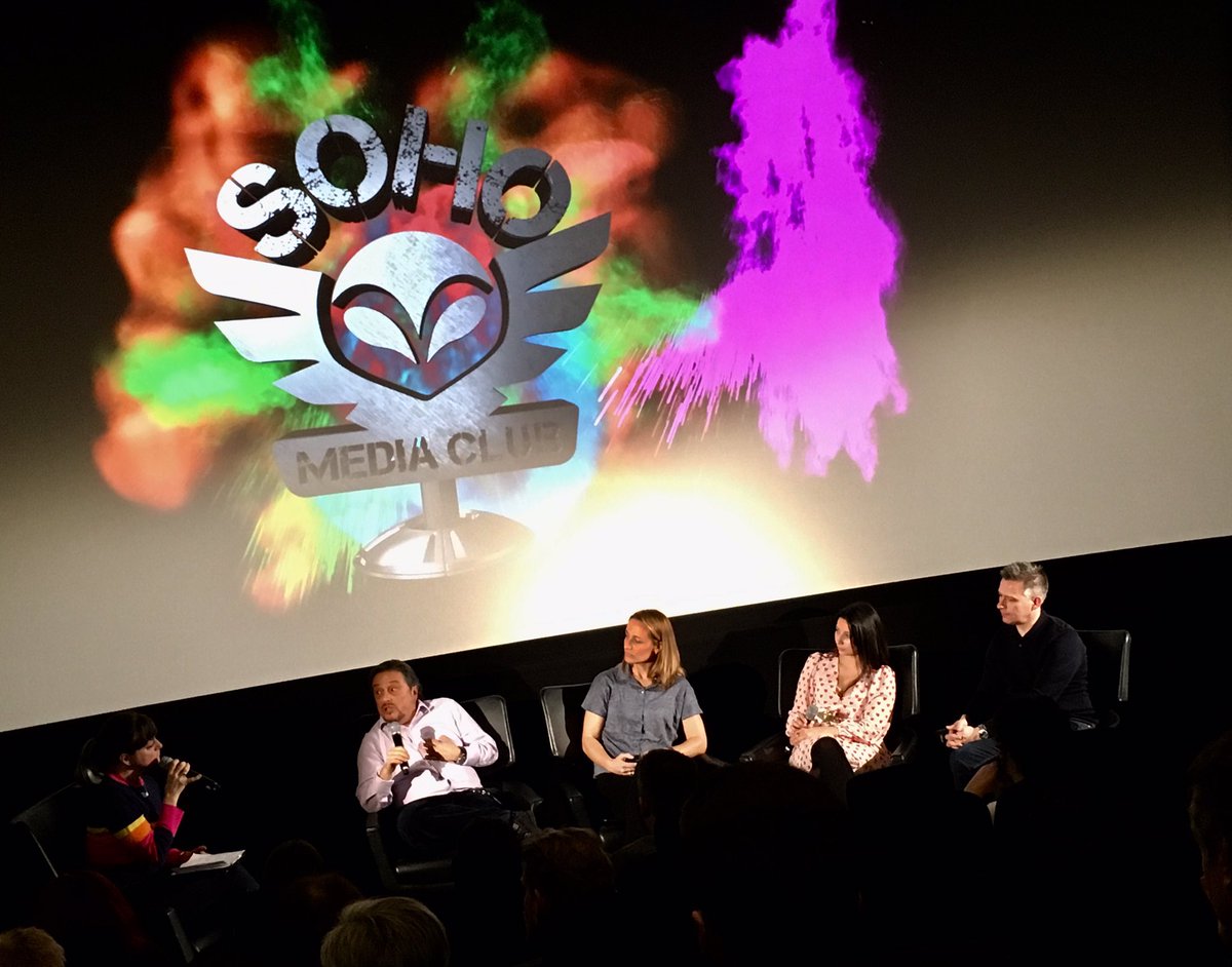 kazanstee's tweet photo. Thanks @sohomediaclub1 - so inspiring to hear panellists talk about their varied career journeys. As both filmmaker & musician, demo of @Dolby Atmos sound literally made me tearful - great sound is such a beautiful, moving experience. ❤️#womeninfilm #woneninmusic @EmmaButtSound https://t.co/oneJHMuiD8