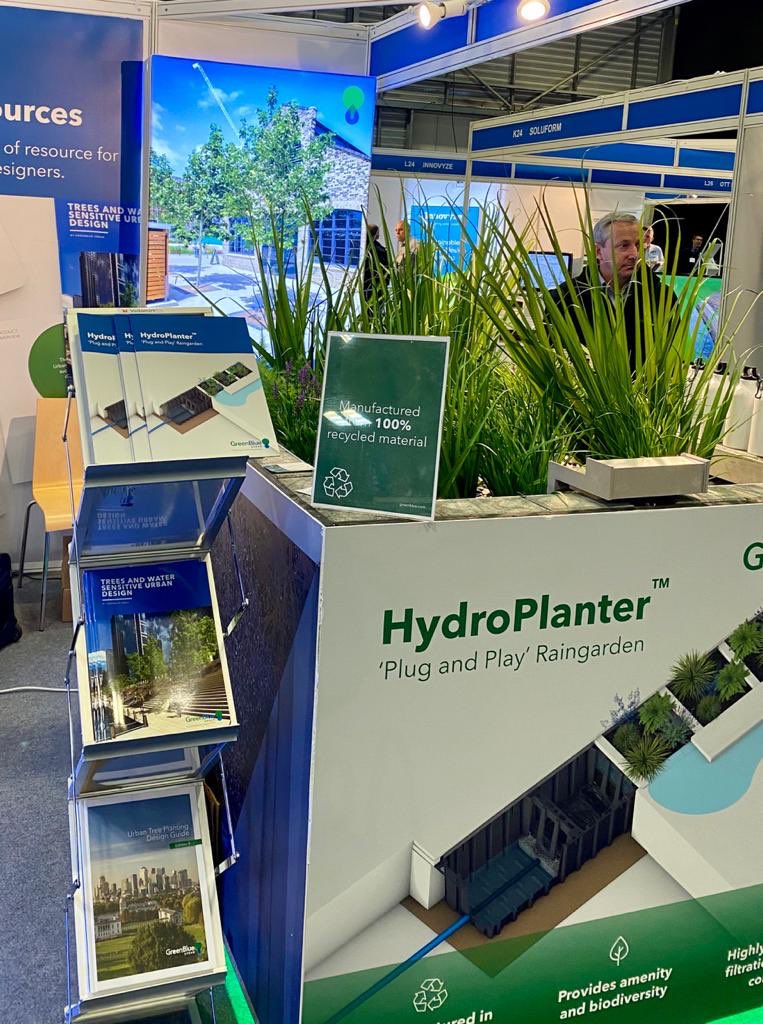 PCC_SuDS's tweet photo. It’s been a fantastic two days so far at #FloodEx20 @FloodexUK, with plenty of representation for SuDS on the stands! @AnglianWater @SuDSPlanter @GreenBlueUrban https://t.co/ZgzSigXnp8