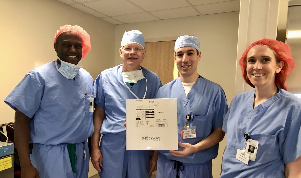 Shockwave Medical (@shockwaveivl) on Twitter photo First #ShockwaveIVL case in the state of Delaware! Congratulations Dr James Hopkins and Dr Neil Wimmer at <a href="/christianacare/">ChristianaCare</a> in Newark, DE on a very successful pre-TAVR with a 7.0 #ShockwaveM5 catheter. Keep ‘em coming! ISI bit.ly/2ng87ej #IVL #TAVR #CardioTwitter First #ShockwaveIVL case in the state of Delaware! Congratulations Dr James Hopkins and Dr Neil Wimmer at <a href="/christianacare/">ChristianaCare</a> in Newark, DE on a very successful pre-TAVR with a 7.0 #ShockwaveM5 catheter. Keep ‘em coming! ISI bit.ly/2ng87ej #IVL #TAVR #CardioTwitter