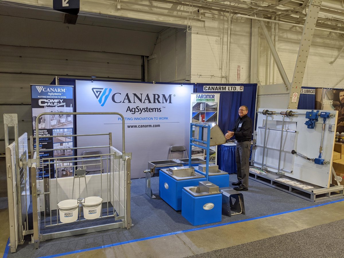 We're ready to roll at the New York Farm Show on today, tomorrow and Saturday. Stop by booth CP106 and check out our #ComfyCalfSuites, #waterers, #ventilation, #curtainsystems and our new #bootwash to help improve your barn's bio security!

#NewYorkFarmShow #agriculture