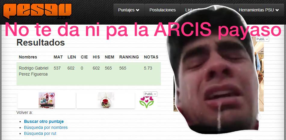 <a href="/RodrigoPerezFi/">Rodrigo Perez</a> ,vas a tener que seguir vendiendo colchones.
<a href="/EmblematicosUni/">Emblemáticos Unidos 🇨🇱</a> <a href="/BOTdelNacional/">Soy un Bot</a> <a href="/JosefinaRozas/">Josefina Rodriguez-Rozas</a> <a href="/Hugo_Gutierrez_/">Hugo Gutiérrez</a> ...a llorarle al alcalde nomas y quitarle el puesto al actor.
#Quepenatuvida
#cerocerebro
#malospuntajes
#durodecabeza