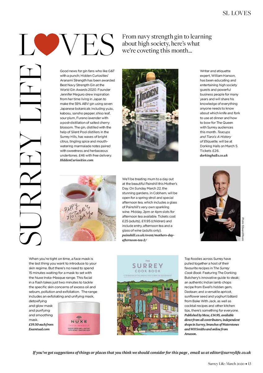 The Surrey Cook Book (@surreycookbook) on Twitter photo Very happy to be in the March edition of <a href="/SurreyLife/">Surrey Life</a> and Surrey Life Loves page! 😍❤️ #SurreyLife #SurreyLifeLoves
March edition available now!
<a href="/eatsurrey/">Shirlee Posner</a> @pgregoryphoto <a href="/Drunken_Mouse1/">The Drunken Mouse</a> Very happy to be in the March edition of <a href="/SurreyLife/">Surrey Life</a> and Surrey Life Loves page! 😍❤️ #SurreyLife #SurreyLifeLoves
March edition available now!
<a href="/eatsurrey/">Shirlee Posner</a> @pgregoryphoto <a href="/Drunken_Mouse1/">The Drunken Mouse</a>