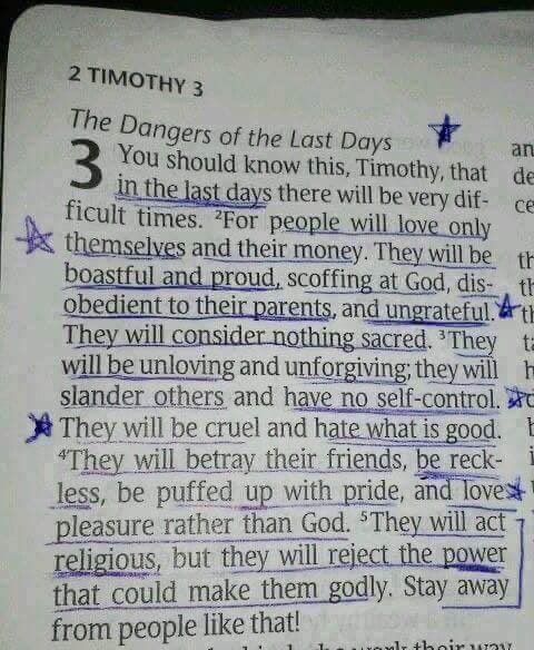 LukeARenner's tweet photo. Apparently, the Bible prophesied #Twitter.
#TwoTimothy #thursdaymorning https://t.co/QPyESvZmrM