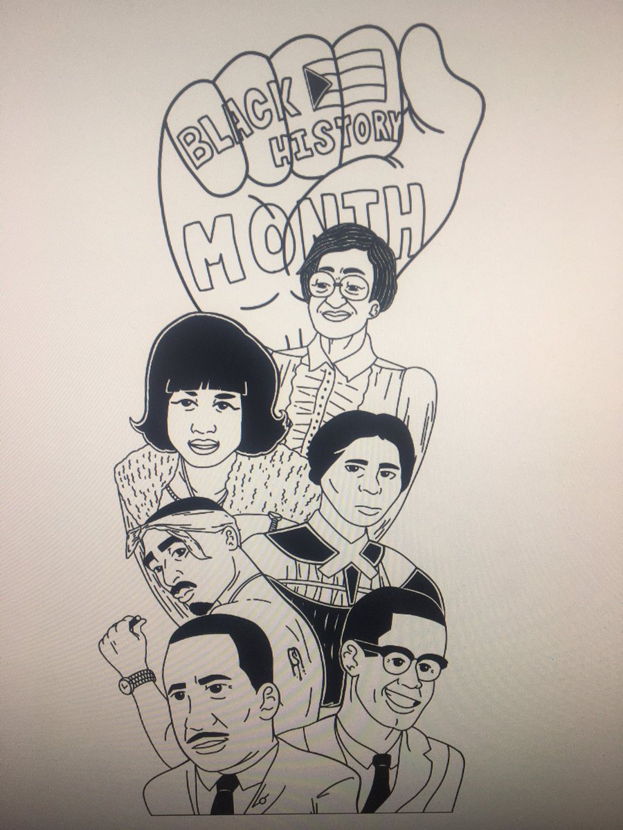 BrainerdVWeLab's tweet image. From student digital drawing to digital fabrication art installation #BlackHistoryMonth @VWeLabs @BHS_Excellence