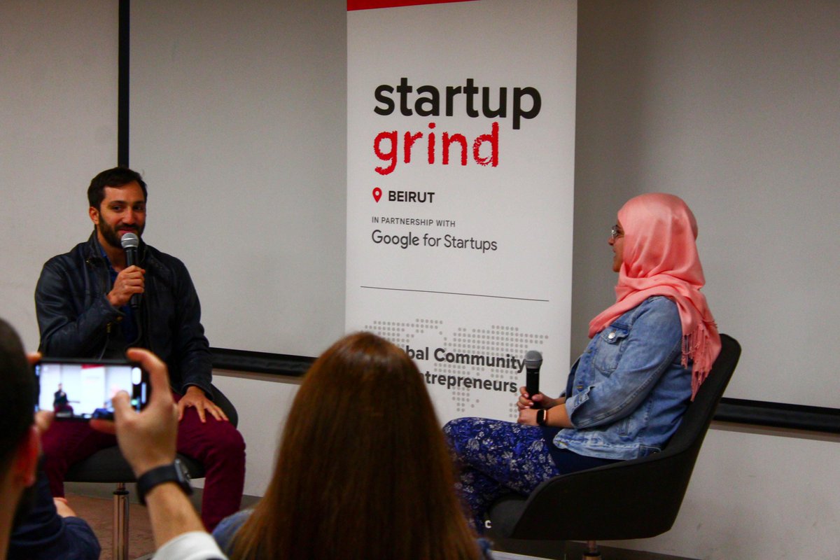 Our first fireside chat of the year! Thank you Maurice for sharing your story and the journey leading up to founding <a href="/feel22beauty/">Feel22</a>! 
Big thanks to our community partner and host since day 1, the beautiful Beirut Digital District <a href="/BeirutDigitalD/">BDD</a> ❤️