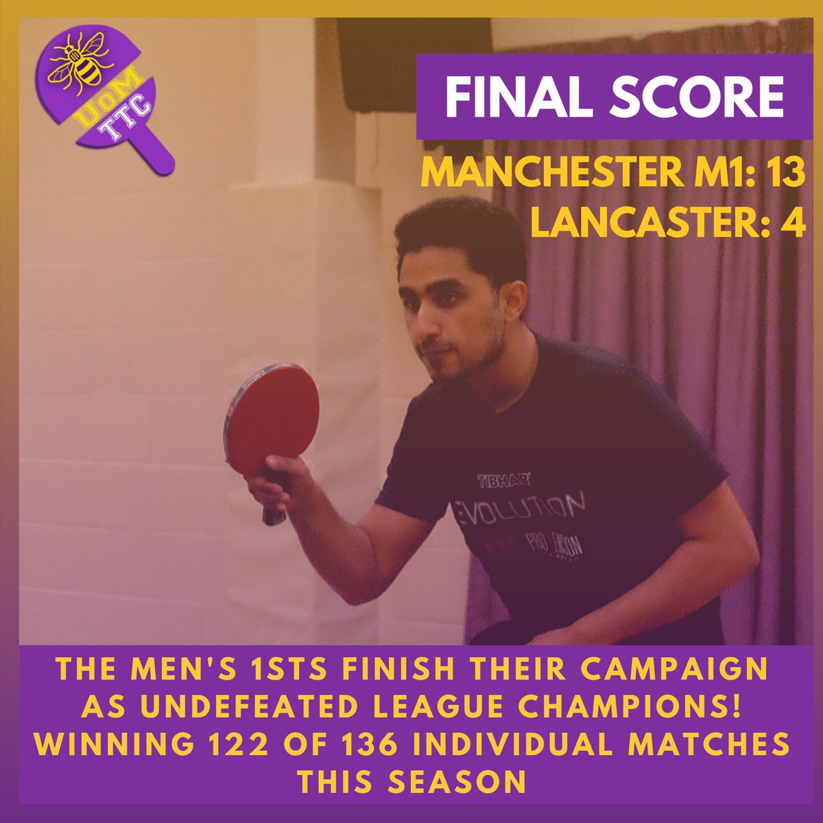 Big win for 1sts to round out their season 🏓💜
