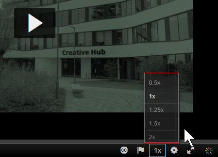 LearnTechUoN's tweet image. The Kaltura video players now all have variable playback speeds. Whizz through double-quick or slow the speaker down if you prefer. It&apos;s your choice. #accessibiltyforall