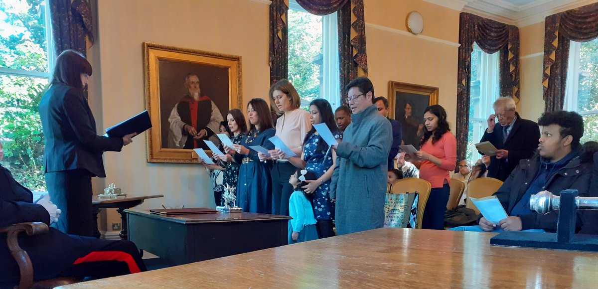 Always a pleasure to help mark the final step in the journey for new British citizens at <a href="/MansionHouseCdf/">Mansion House Cardiff / Y Plasty Caerdydd</a> #CitizenshipCeremony