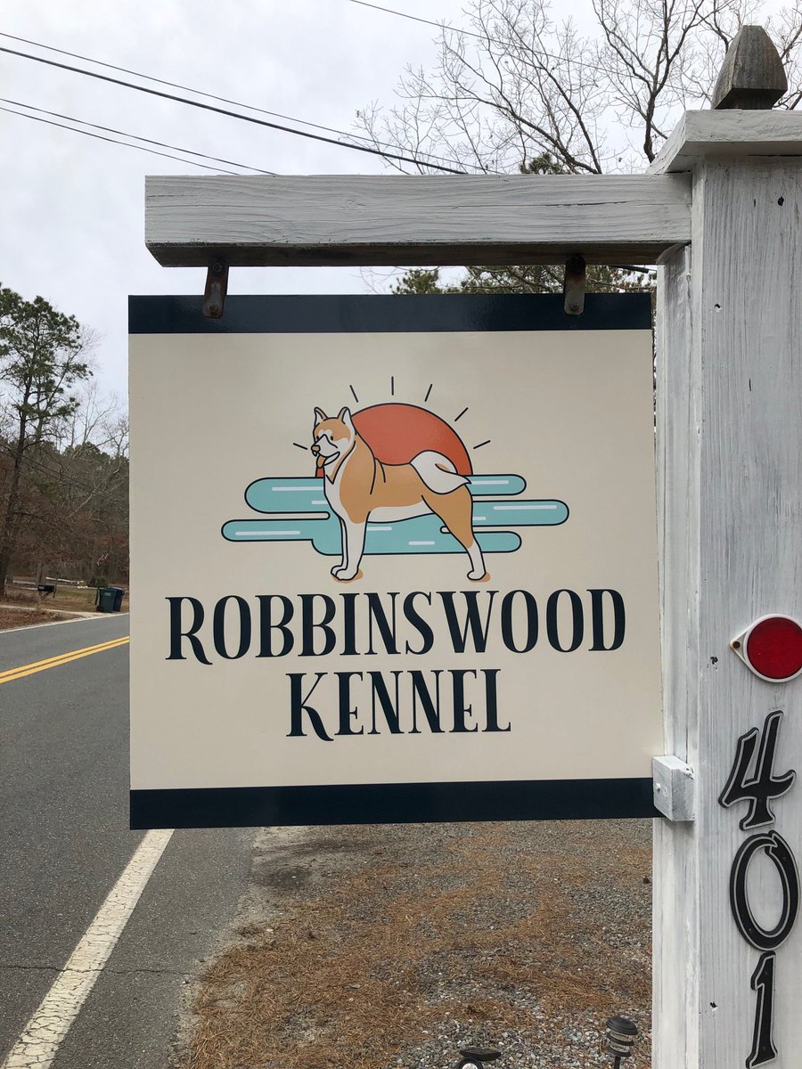 CoastalSign's tweet photo. Take a look at the beautiful new signs at a local business, Robbinswood Kennel! The coolest part about this sign is that the art was created for this job by one of our in house graphic designer! We loved how these signs turned out! #Kennel #Coastal #Sign #Design #Create #Dog https://t.co/zivsP3fnyf