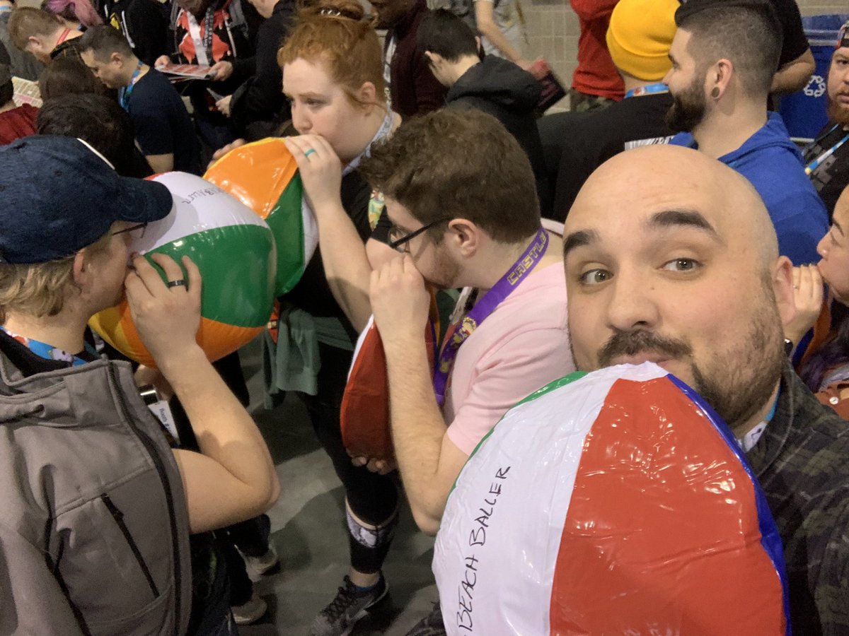 PaxBeachBaller's tweet photo. It’s beach ball time! #PaxEast https://t.co/vgVMAVNanZ