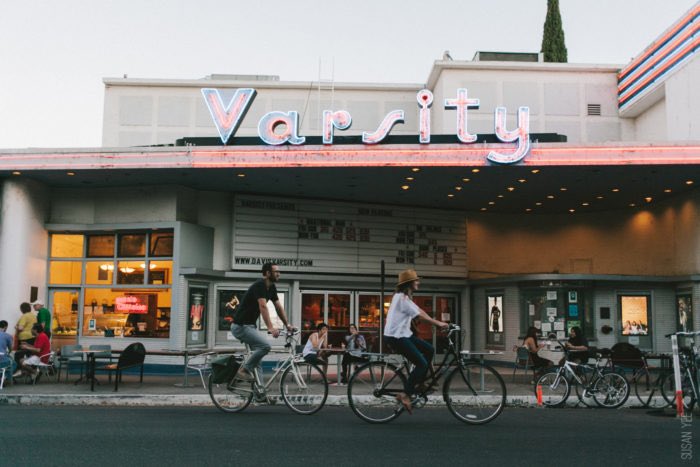 Grab your bikes—you know where to go. #VarsityTheater 🍿
.
📸: Susan Yee IG: @EnPointe
#TheDirtDavis #TheDirtOnline #TheDirt