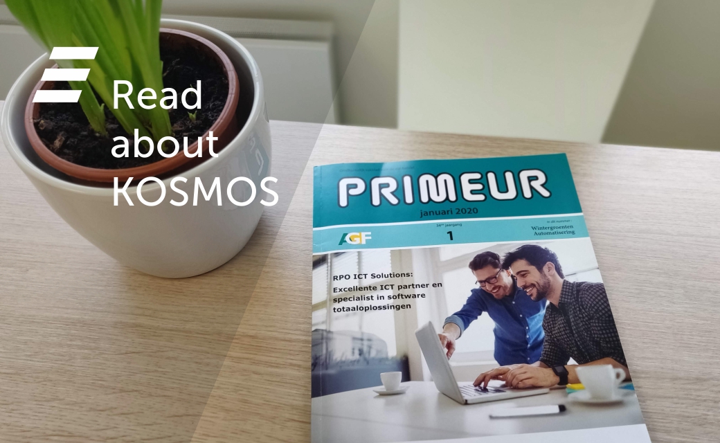 Our Business Unit Manager E-Trade <a href="/Patrick_Aucxis/">Patrick Bauwens</a> was interviewed by Primeur, the Dutch trade magazine for the fruit and vegetable sector. Read all about our trading platform KOSMOS ! bit.ly/2I2wS7S 
#cloudsolutions #primeur #auction  #technology #etrade #kosmos