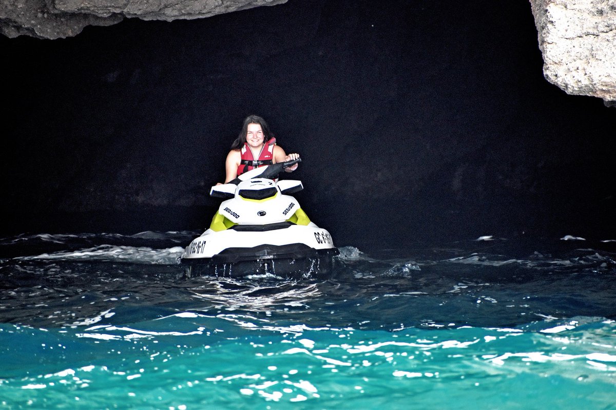 canaryws's tweet photo. An amazing Jet Ski Safari...we were able to enter the cave of Mogán with Nora Marie and her friend. A perfect day! 💙 

#JetSki, #Parascending, #Jetovator, #JetBoat, #BananaBoat
Find it all @ @CanaryWaterSports

https://t.co/VzJcAY2v9D
#mogan #grancanaria #canaryisland https://t.co/Q4U9PKgXW3