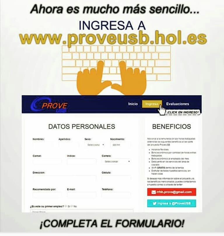 ProveUSB's tweet image. ¿Quieres trabajar con nosotros?😎 
Ingresar es muy facil: completa el formulario y envíanos tus datos para pautar tu entrevista 🙋👏 #ProveUSB #USBve 
Link: proveusb.com.ve