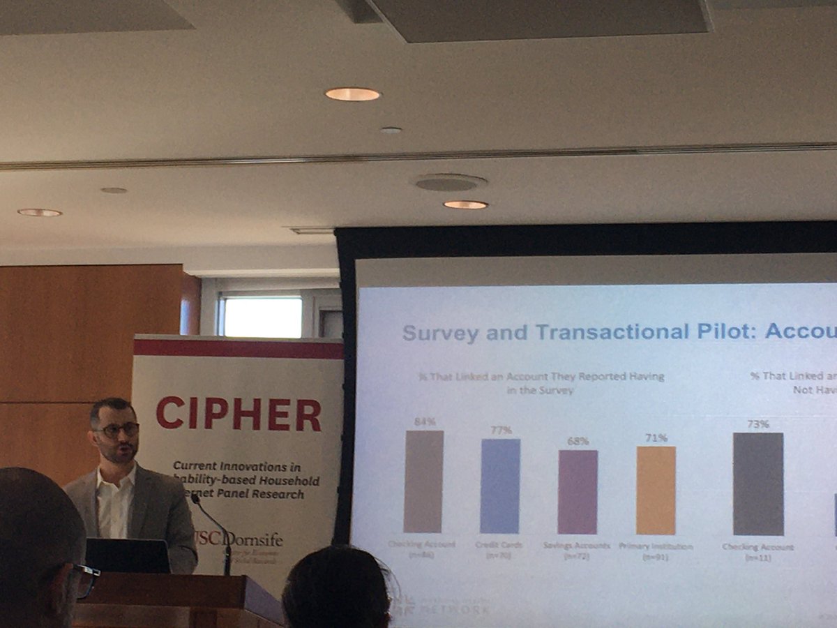 CESRUSC's tweet photo. Necati Celik presents pilot work on reducing respondent burden by linking financial aggregators in @UAS_CESR @finhealthnet #cipher2020 https://t.co/ab6wVdbCaS