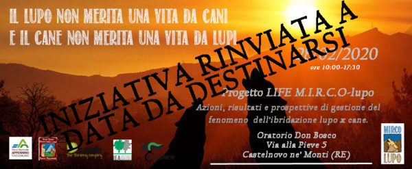 Cari tutti, a causa dell'emergenza scattata a seguito del #coronavirus siamo costretti a rinviare l'appuntamento fissato per domani. Appena avremo una nuova data, sarà nostra premura informarvi! <a href="/LIFEprogramme/">LIFE Programme</a> @24zampe <a href="/24emilia/">24Emilia</a>