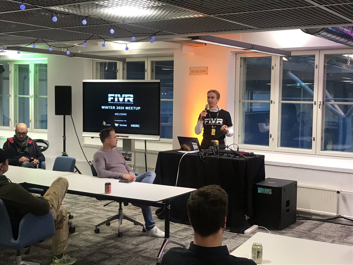 BIMLIFE_PROJECT's tweet photo. Winter 2020 FIVR meetup @FinnishVR at @HelsinkiXR looking forward to see cool #AR #VR demos, @teatimeltd @Arilyn_AR https://t.co/Ic38RaSmGe