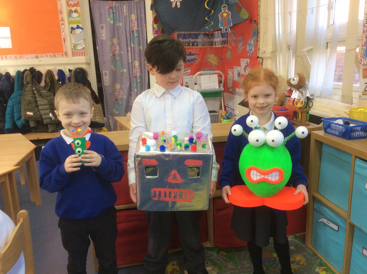 Helsbyhillside's tweet image. We have been finding out how everyone made their aliens