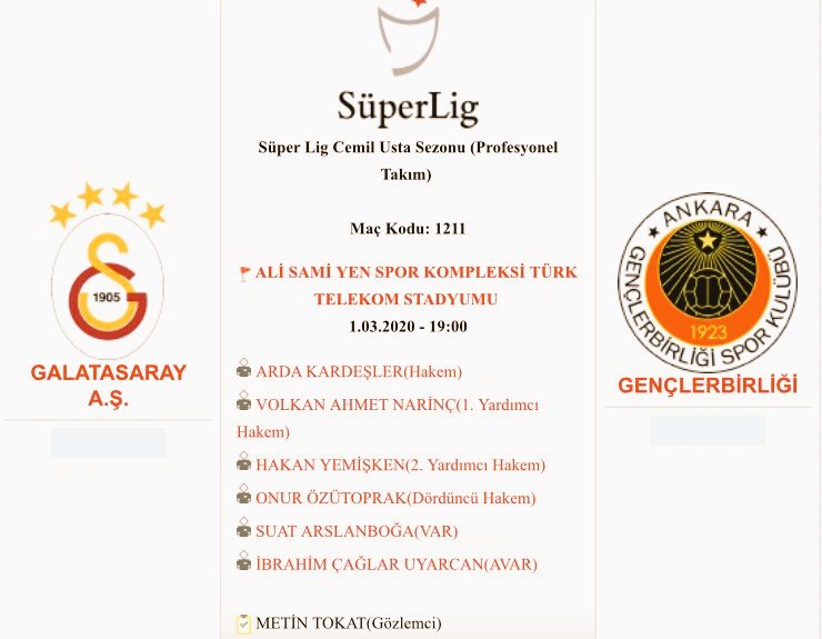 hainkostaks1907's tweet photo. Galatasaray - Gençlerbirliği maç hakemleri göz kamaştıyor...

Orta Hakem 3 Penaltımızı vermeyen Arda Kardeşler,

Var hakemi hakemliği bitirilen hakemliğe geri dönen Suat Arslanboğa 

Gözlemci ise Metin Tokat 

Hepsi Galatasaraylı.

Gençlerbirliğinin hocası ise Hamza Hamzaoğlu... https://t.co/TI2Zi8tZFo
