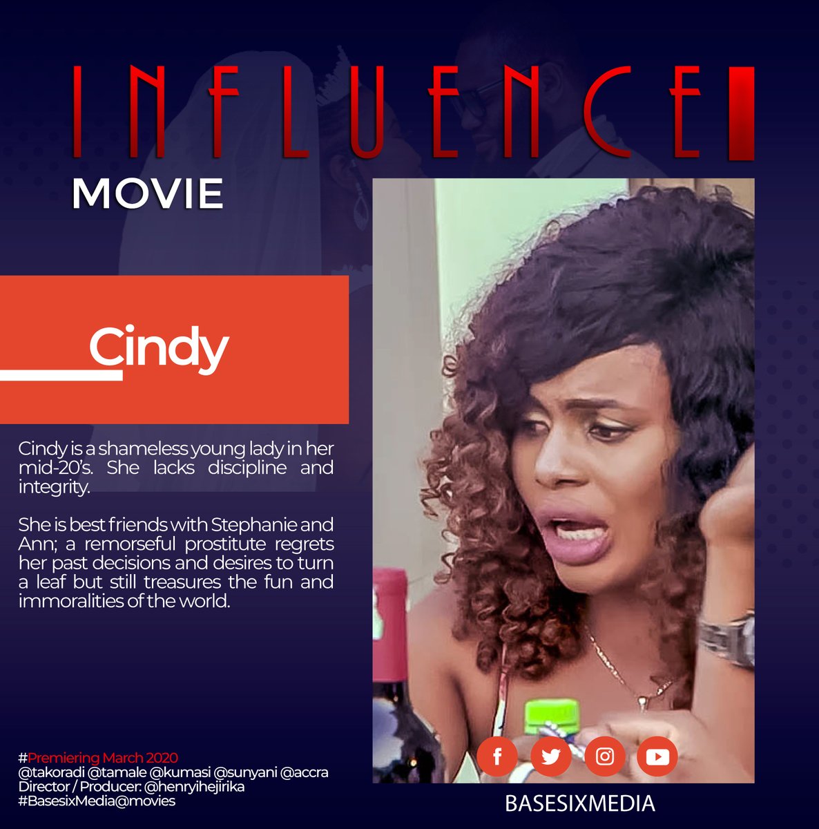 BasesixMedia's tweet photo. @KinaataGh @MOTACGhana Premiering Of Influence Movie on 1st March,2020 at Breakthrough Dome Tarkoradi,Time 4:https://t.co/s8fjz8iOSP Premiering|Kumasi|Tamale| Sunyani|Accra.Follow us on our social media platforms|#basesix Media|For more details| Call:0505398935
#INFLUENCEMOVIE #PREMIERING@tarkoradi https://t.co/km7wkeJi0S