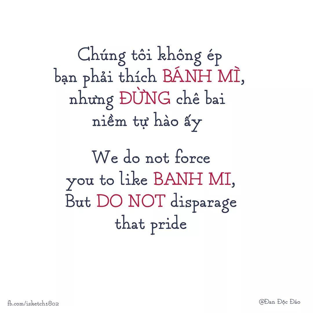 WhatIsT53483988's tweet photo. Niềm tự hào của chúng tôi xin đừng chê bai nó ! Vì nó là món ăn sáng tuyệt vời , là những kí ức tươi đẹp của tuổi thơ ,và là 1 phần không thể thiếu của người Việt Nam,các bạn không cần thích nó nhưng xin hãy tôn trọng ẩm thực chứng tôi
#AppologizeToVietNam https://t.co/9kz5ZMbPM6