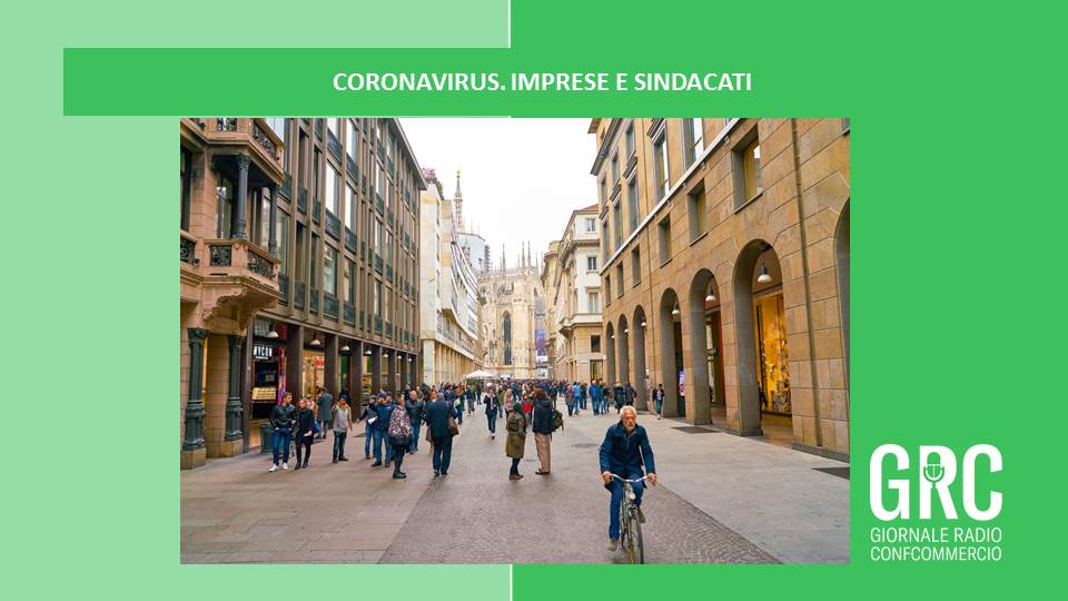 GRConfcommercio's tweet photo. ▶ #Coronavirus Imprese e sindacati: "Facciamo ripartire il Paese" #Abi @coldiretti @Confagricoltura @Confapi 
@Confindustria @LegacoopN #ReteImpreseItalia @cgilnazionale @CislNazionale @UILofficial 
🎧 Ascolta tutto il #GiornaleRadio @Confcommercio su ➡ https://t.co/MpL3QpcJ7b https://t.co/tDbsatTSxJ