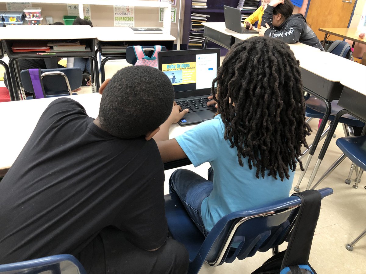 Using Digital Learning Day to learn about an American hero, Ruby Bridges #DLDay <a href="/VanceCoSchools/">Vance County Schools</a> <a href="/AYCOCKSCHOOL/">Aycock Elem School</a>