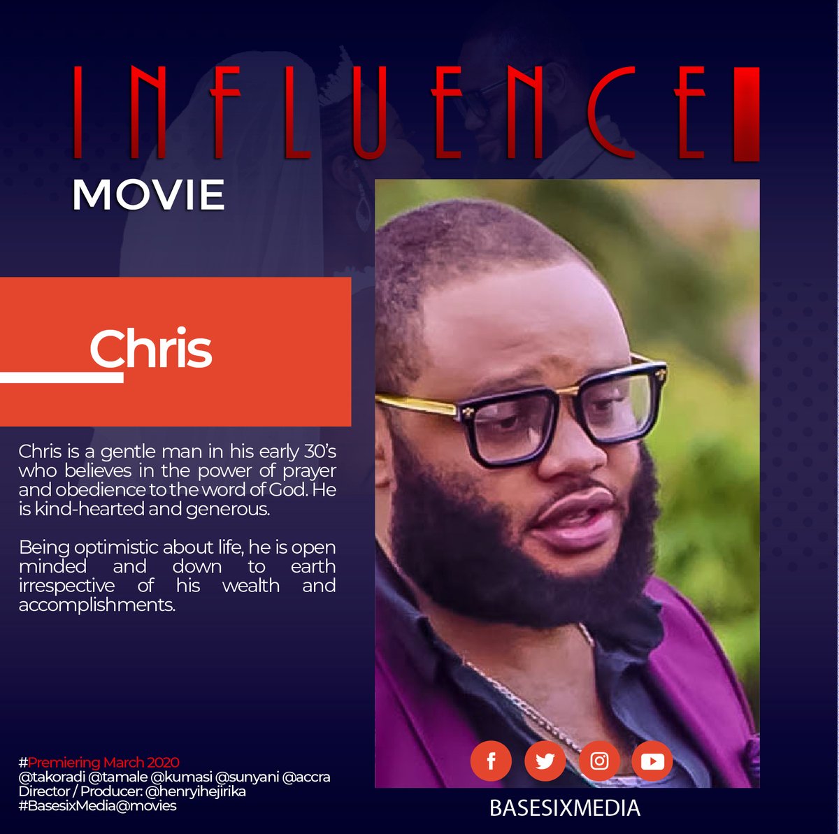 BasesixMedia's tweet photo. @wendyshaygh @gyamawagyimi Premiering Of Influence Movie on 1st March,2020 at Breakthrough Dome Tarkoradi,Time 4:https://t.co/s8fjz8iOSP Premiering|Kumasi|Tamale| Sunyani|Accra.Follow us on our social media platforms|#basesix Media|For more details| Call:0505398935
#INFLUENCEMOVIE #PREMIERING@tarkoradi https://t.co/ytcDE7qCwU