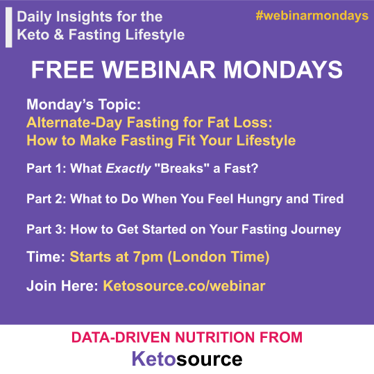 ketosourceUK's tweet photo. Each week our analyst team covers different fasting and ketogenic diet topics. Join us Monday at https://t.co/u9xgQDPGQ5 or use link in bio. See you there!
#webinarmondays #ketosource #ketosourcecommunity #ukketo #ketolondon #fastinglife #fastingbenefits #fastingweightloss https://t.co/wr5s7DliIw
