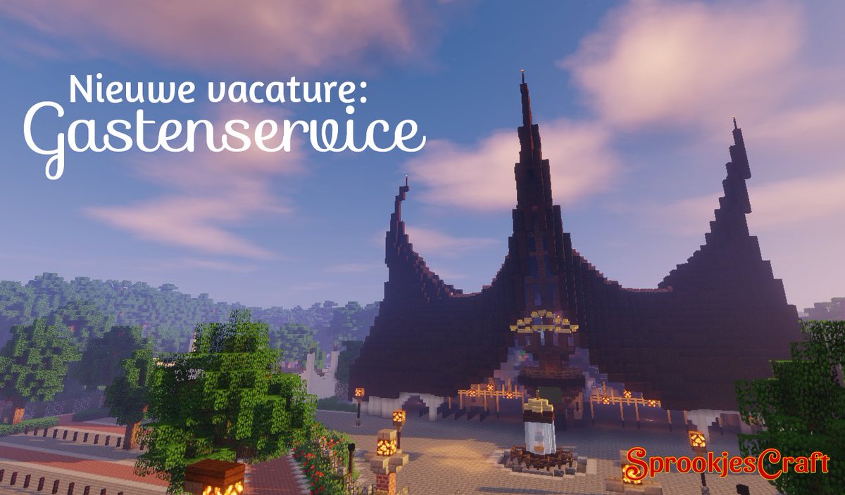SprookjesCraft's tweet photo. We zijn op zoek naar nieuwe stafleden om de Gastenservice aan te vullen. 💬 Is dit wat voor jou? Solliciteer dan snel 👉🏼 https://t.co/CMm9NCInZV https://t.co/1SGyJE0i4z