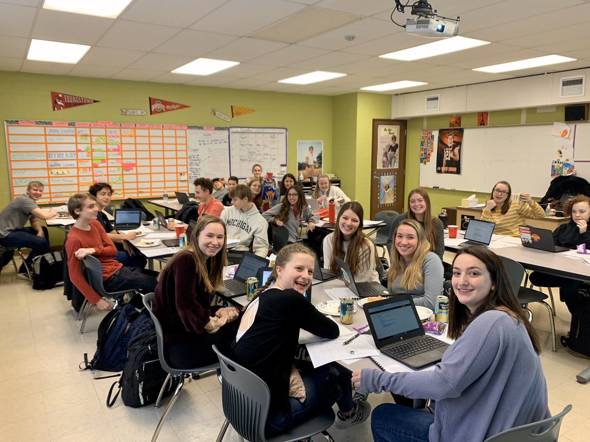 ShannonBeach1's tweet photo. Proud of this group! Task 1 completed and submitted to @CollegeBoard. Celebration was sweet but short. On to Task 2! #APSemRockStars #stimulusparty #cfevshome https://t.co/JffGRqY5z6