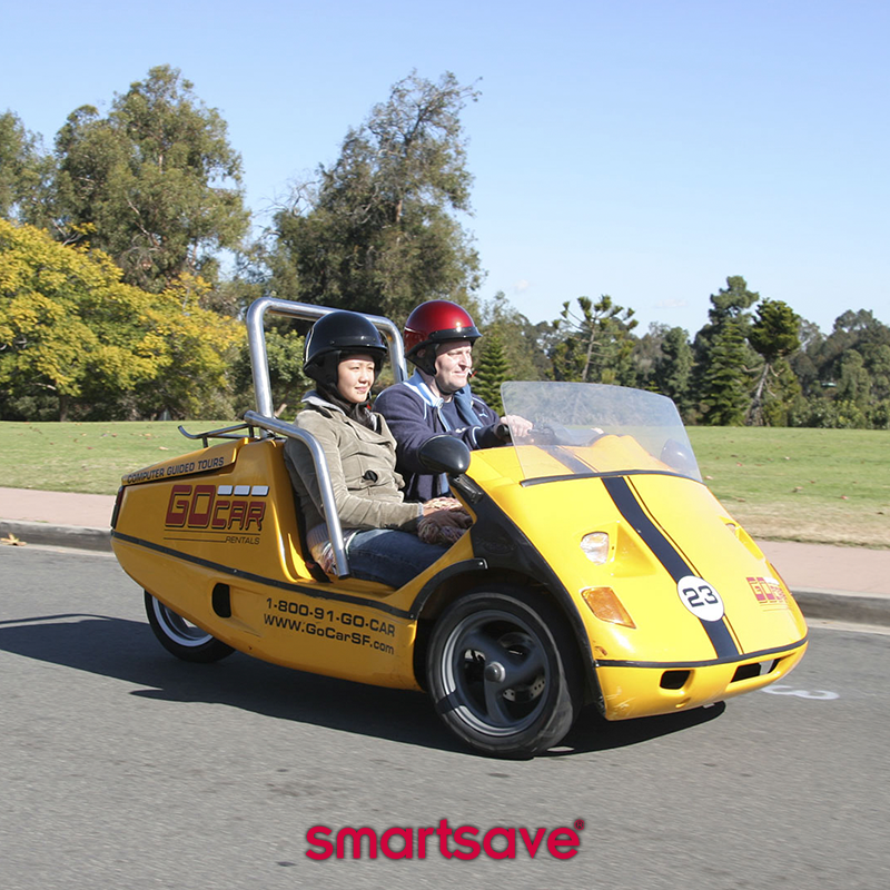 Smartsave's tweet photo. 20% off! Get aboard a Go Car and explore San Diego in a more exciting way than ever! https://t.co/6IRnm2IHVA #SanDiego #Sightseeing #race https://t.co/EFhhwZump9