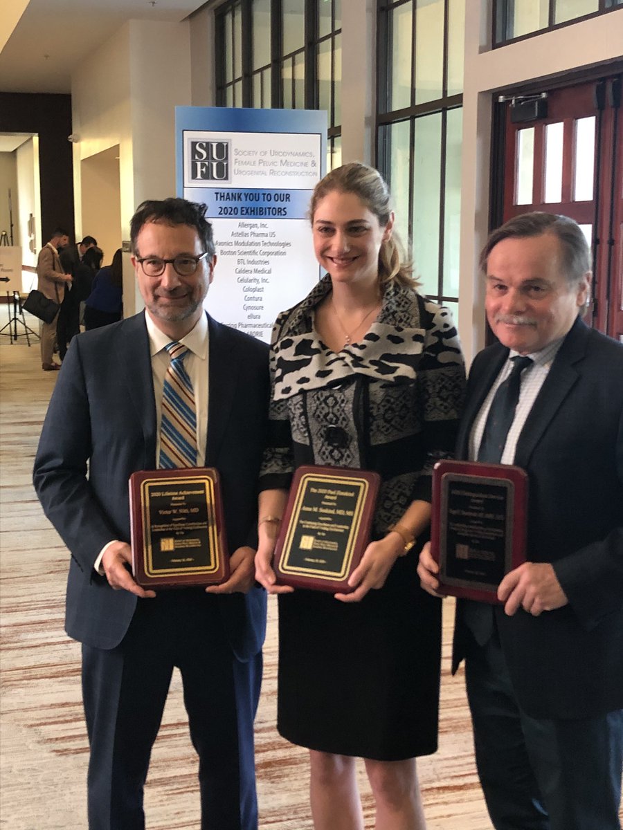 Congrats to the #sufu2020 award winners @suskina1 , Vic Nitti and Roger Dmochowski, well deserved!