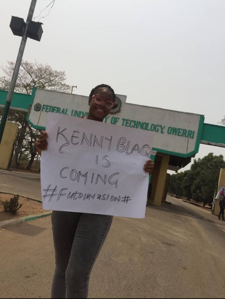 mariam_mide's tweet photo. Gather here if you are ready for the biggest invasion ever with @Kennyblaqmcfr. The tour kicks off next week Friday, 6th of March at Futo. #futoinvasion https://t.co/eXuEwCrngP