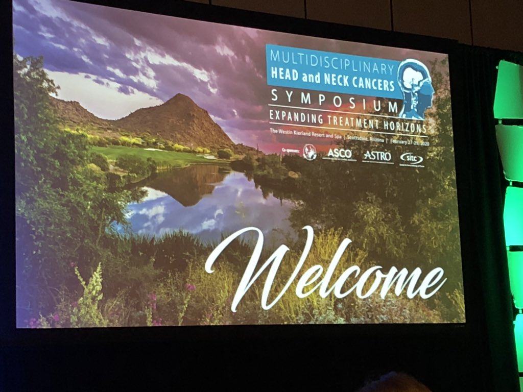 Excited to be at #HNCS20 ASTRO/ASCO/AHNS head and neck cancer symposium @WestinKierland - 1000+ attendees advancing #HNCSM - will be bringing back new knowledge to @LevineCancer