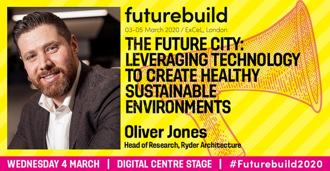 How do we leverage technology to create sustainable environments? Ryder research director @OliverGFJones will explain how we have pioneered integrating sensor technologies to provide actionable feedback at <a href="/FuturebuildNow/">Futurebuild</a> on 4 March.

Get your tickets here bit.ly/3b48Qq9