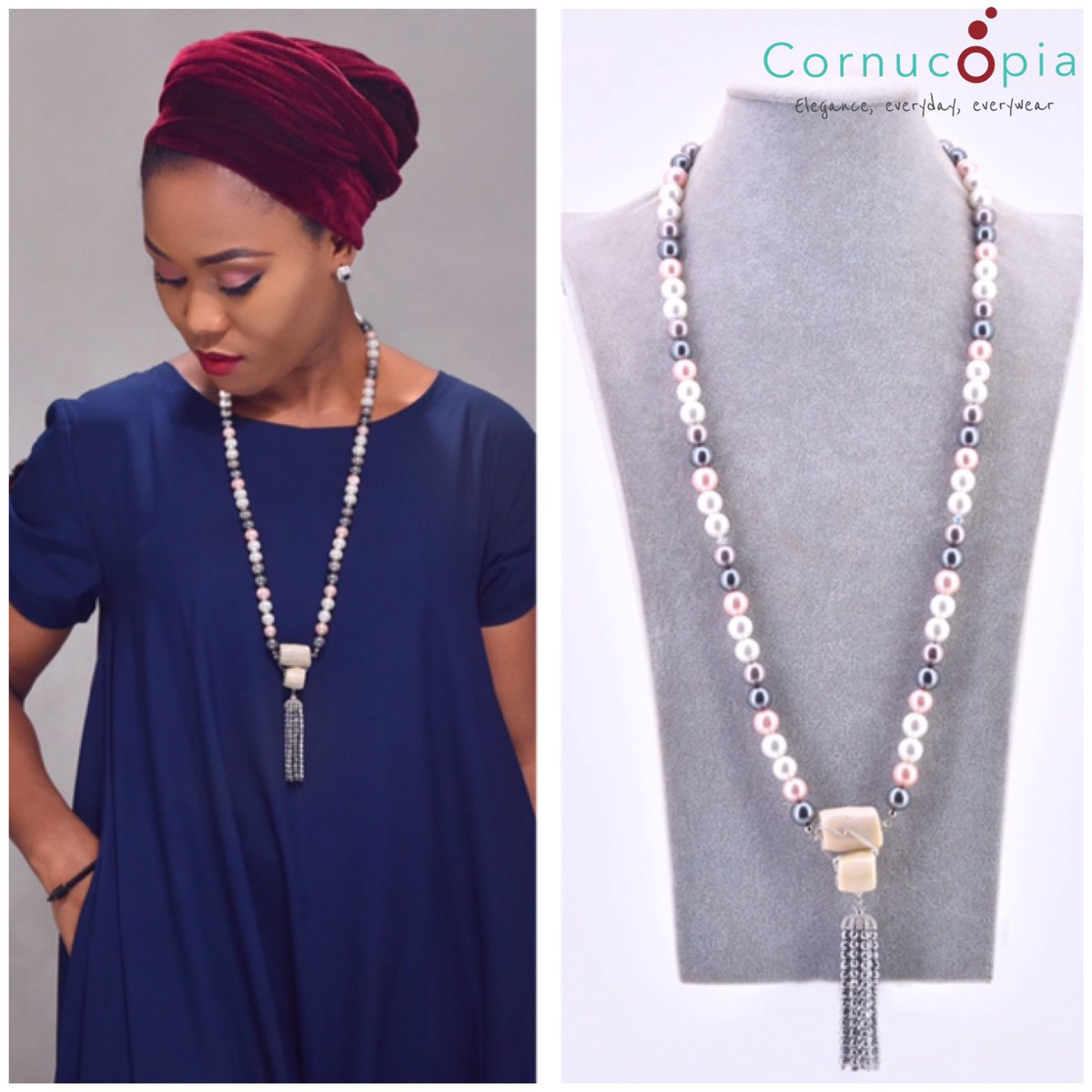Cornucopiaadorn's tweet photo. 𝕐𝕆𝕄𝕀 ℕ𝕖𝕔𝕜𝕝𝕒𝕔𝕖
This is one unique piece you can never get tired of. It’s always love at first sight with Yomi, don’t you just love it?❣️ .

Pop by and take a peek. 
Greenville Mall, 58a Isaac John Str, GRA Ikeja, Lagos https://t.co/MxE6sKmpx4