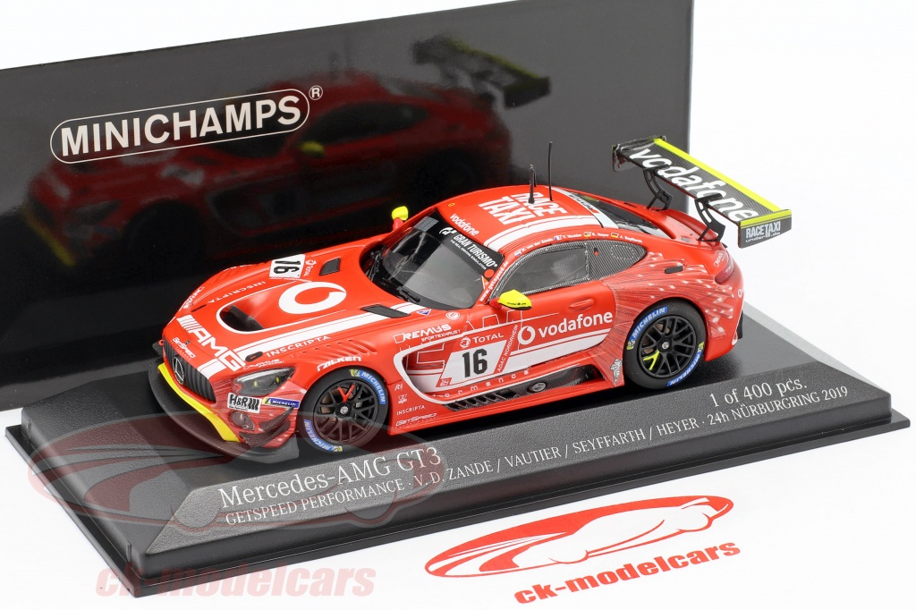 CkModelcars's tweet photo. #MercedesAMG GT3 No. 16 #24hNurburgring 2019 #GetSpeedPerformance @Getspeed2 #modelcars #modellautos #diecast #miniatures scale 1:43 lim 400 pcs by #Minichamps check out https://t.co/egQ4JxWlHi ๐๐๐๐๐Besucht uns auf der #RetroClassics #RetroClassics2020 Eingang Halle 4 https://t.co/PoNHLn6uuO