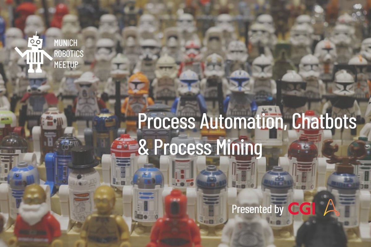 In unserem #Meetup zum Thema #RPA am 17.03. in #München, stellen wir die technischen Möglichkeiten und Chancen einer Kombination verschiedener Technologien vor und starten damit die Reise hin zur intelligenten #Automatisierung. <a href="/AutomationAnywh/">Automation Anywhere</a>  bit.ly/CGIMeetupRPAMU