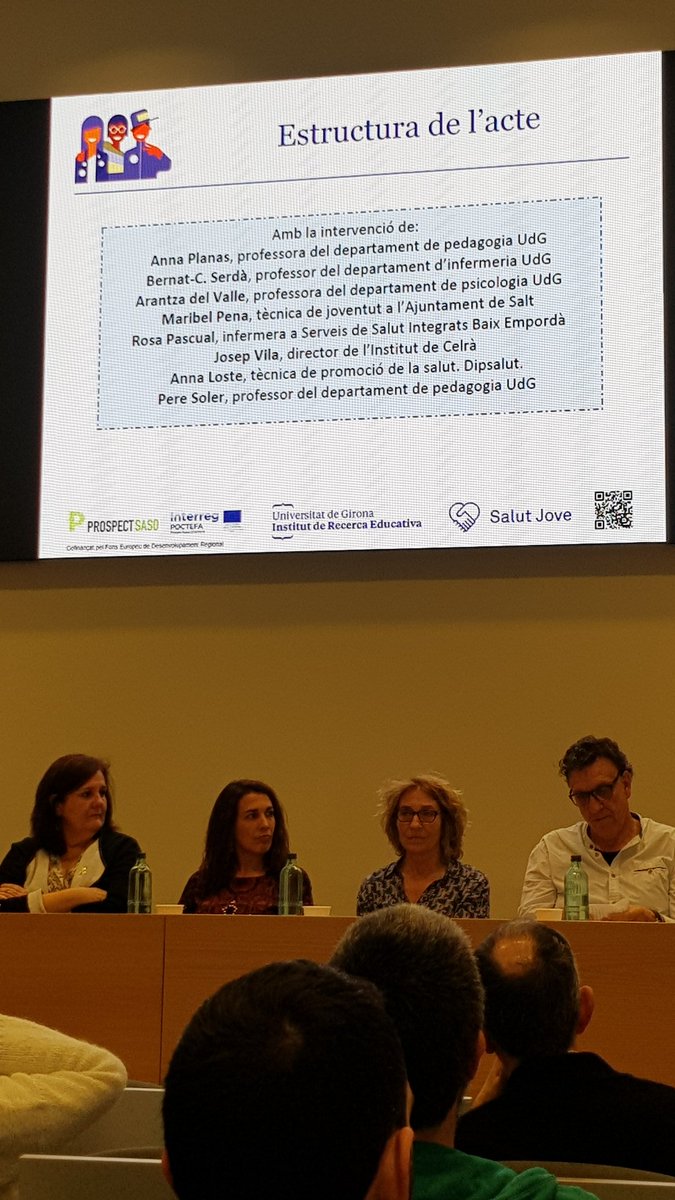 Presentació a la Facultat d'Educació i Psicologia.👍 la Rosa Pascual, infermera de l'ABS de Palafrugell, ha col.laborat en el projecte @comssibe @RecercaSSIBE <a href="/ajpalafrugell/">Ajunt. Palafrugell</a> <a href="/COIGIrona/">Col·legi Oficial d'Infermeres/ers de Girona</a>