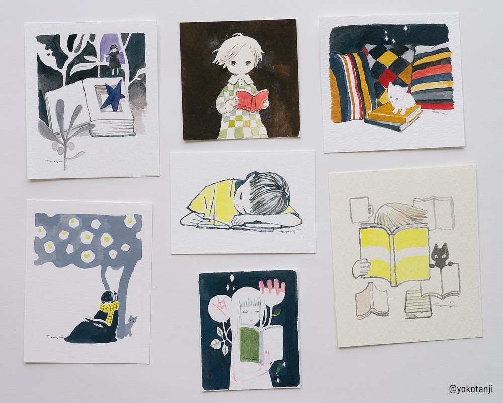 「2016年の展示から一部を(額装前)。  
1/2

#ツイッターで楽しむ展覧会」|丹地陽子のイラスト