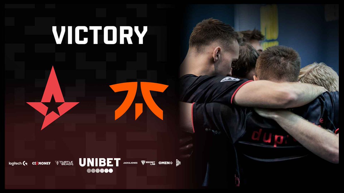 AstralisCS's tweet image. We beat @FNATIC sweep the group! 🔥

16-9
16-8

#ToTheStars and on to the semifinals on Saturday!