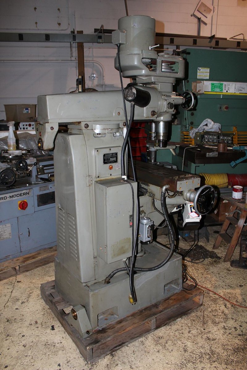 Machinetoolcomm's tweet photo. Used Milling Machines For Sale - Sharp-KF Combo Vertical/Horizontal Milling Machine - 9" X 44" https://t.co/VEnlWdTYDM #miller #millingmachine #milling #mfg #machinetool #machining #usedmachinery #sharp #kneemill https://t.co/byfJ4t6nsx