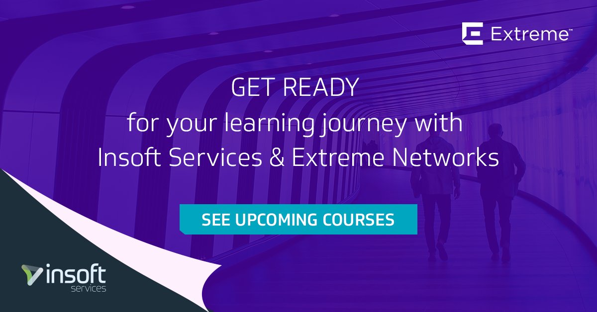 InsoftServices's tweet photo. Insoft now delivers @ExtremeNetworks training worldwide. Learn more about our partnership with Extreme and see all upcoming courses in London &amp; online: https://t.co/SOY8KwiCyX

#ExtremeXOS #WiFi #Wireless #Routing #Switching #NetworkEngineering #DataCenter #SDN https://t.co/GnBQH5aaNq