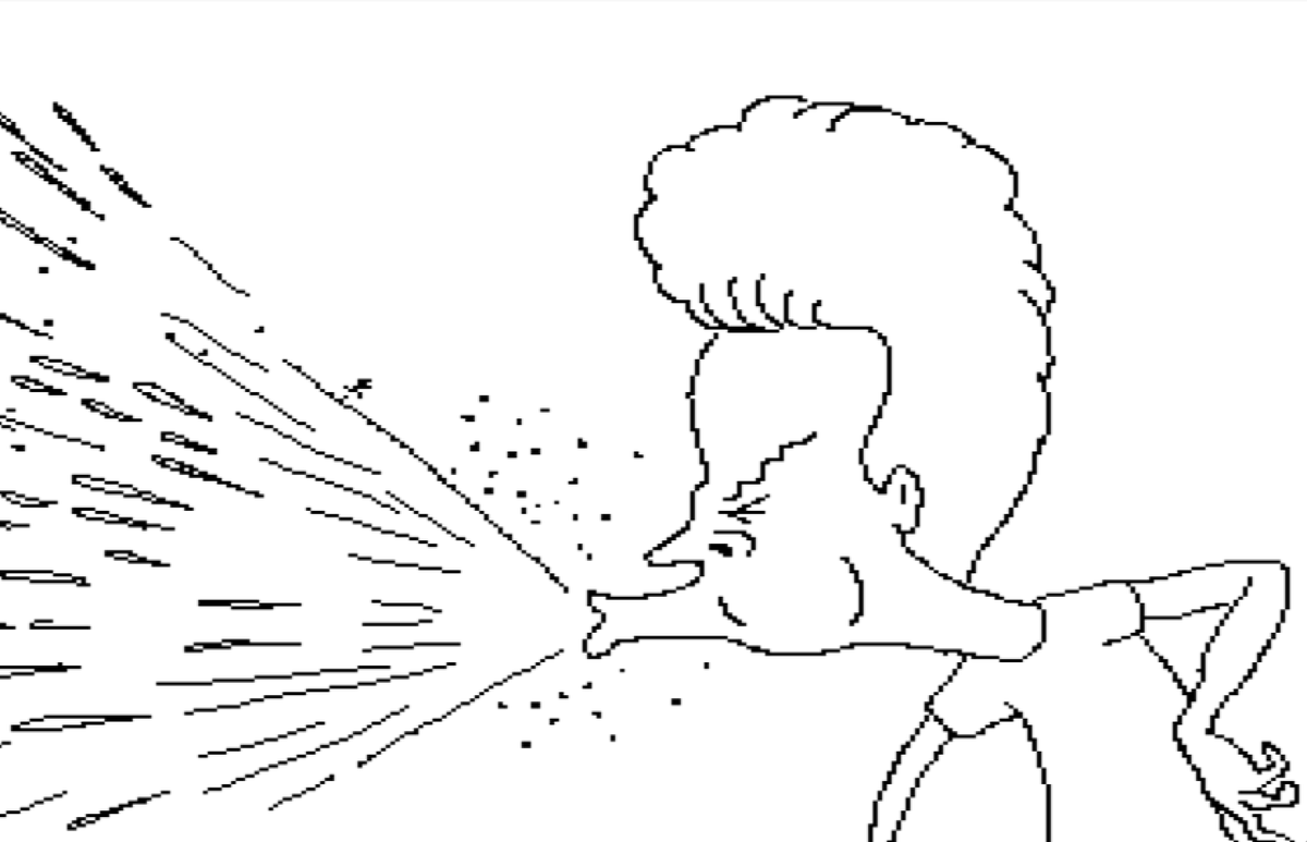 speccynostalgia's tweet photo. Another find from my old #Amiga disks - the original line art before colouring for a #BeavisAndButthead animation #Amiga500 #CommodoreAmiga #DPaint #retrogaming #pixelart #Armiga https://t.co/1xIcRxsa4y
